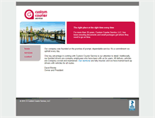 Tablet Screenshot of customcourierservice.com